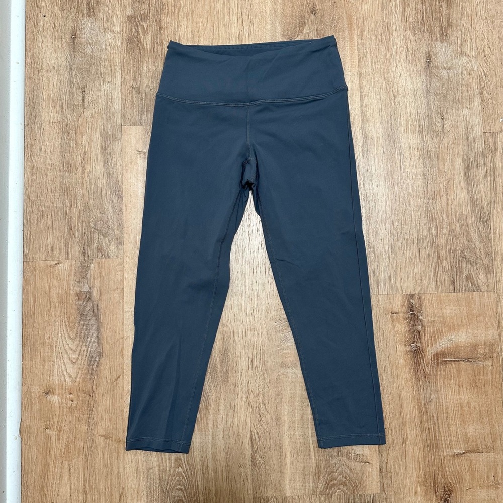 PRANA | Woman's Blue Gray‎ Cropped Athleisure Workout Yoga Leggings, Size S